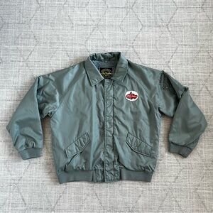 Vintage 1960s Workbox Sporting Goods Mens Ocean Beauty Pilot Japan Bomber Jacket
